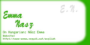 emma nasz business card