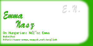 emma nasz business card